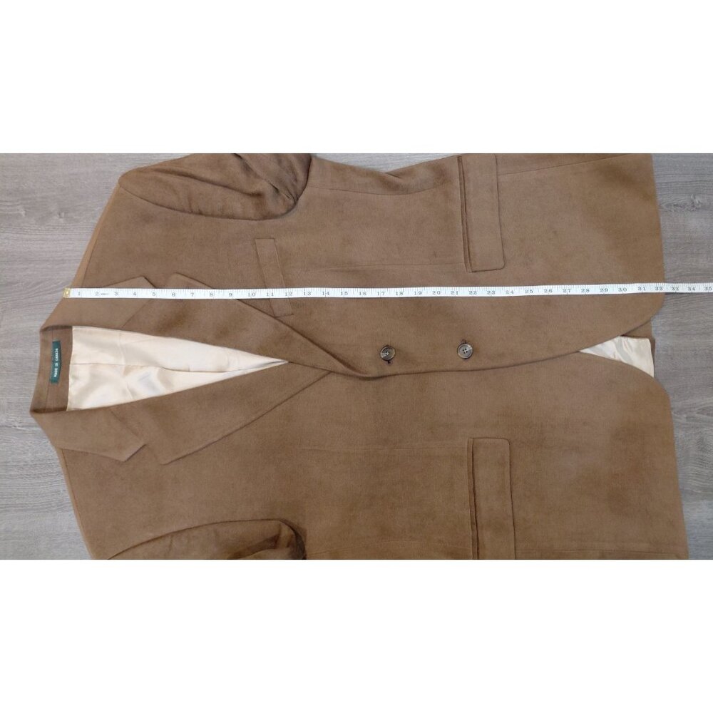 Vtg 90s LRL Lauren Ralph Lauren 2-Button Faux Suede Sport Coat 42R Blazer Preppy - Picture 12 of 12